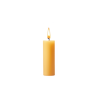 A lit candle with a soft glow, creating a warm and inviting atmosphere. png