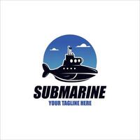 logo submarine isolated icon. simple element illustration from submarine concept vector