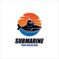 logo submarine isolated icon. simple element illustration from submarine concept icons. vector