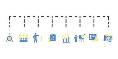 Action plan icon set..Editable stroke.linear style sign for use web. vector