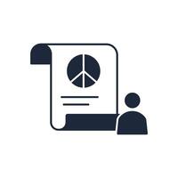 peace icon. Editable stroke.linear style sign for use web design,logo.Symbol illustration. vector