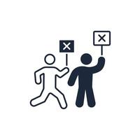 protest icon. Editable stroke.linear style sign for use web design,logo.Symbol illustration. vector