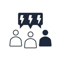 controversial icon. Editable stroke.linear style sign for use web design,logo.Symbol illustration. vector