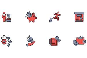 personal finance icon. .Editable stroke.linear style sign for use web vector