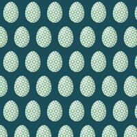 Seamless repeating pattern of colored Easter eggs. vector