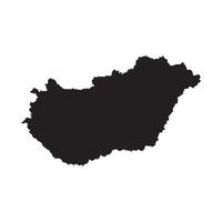 Hungary map Element vector
