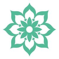 Simple Floral Ornament Design with Elegant Botanical Elements vector