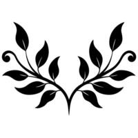 Decorative Floral Ornament Artistic Botanical vector