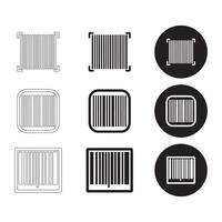 Barcode Icon Set for Product Identification vector