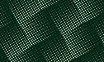 Green halftone square pixels pattern. geometric dark background. vector