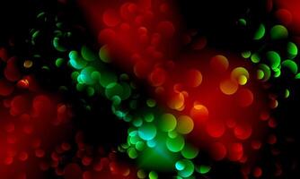 Abstract colorful circular bokeh background. dark soft color. vector