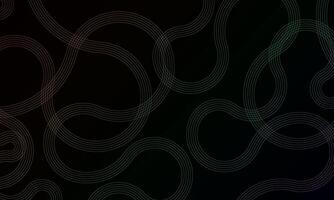 Abstract color wave lines stripes pattern on black background. Minimal style wallpaper. vector