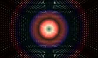 red abstract banner halftone circle shiny light dark background. vector