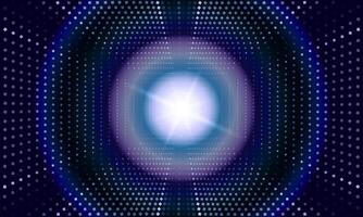 blue abstract banner halftone circle shiny light background. vector