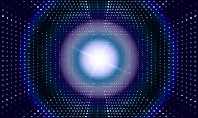 blue abstract banner halftone circle shiny light background.