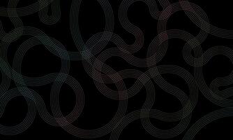 Abstract color wave lines stripes pattern on black background. Minimal style wallpaper. retro style. vector