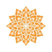 Abstract decorative mandala design on a white background vector