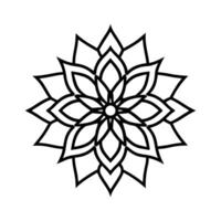 Circular pattern mandala design on a white background vector