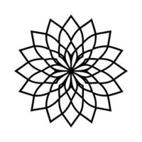 Mandala oriental style design vector