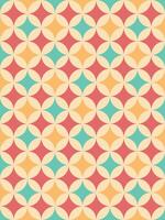 simple retro seamless pattern, Abstract colorful funky background, retro wallpaper vector