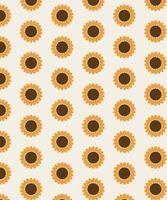 Sunflower pattern design background vector