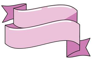 Clear Silver Ribbon with Minimal Lines and Elegant Design vector