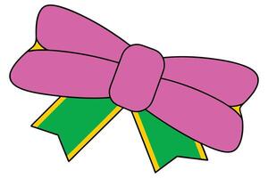 Clear White Ribbon with Clean Lines and Feminine Design vector