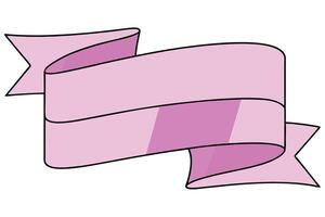 Dark Chocolate Ribbon with Clean Lines and Smooth Curves vector
