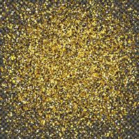 Gold glittering dust on a gray transparent background. Dust with gold glitter effect and empty space for your text. illustration vector
