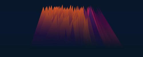 bold orange and purple flowing texture with smooth gradient, digital abstract design vector