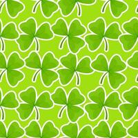 Green shamrock pattern vector