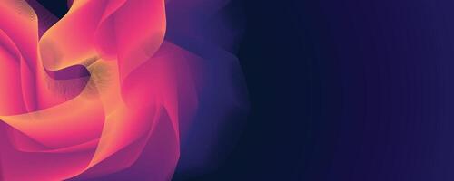 deep pink and purple flowing abstract design with smooth texture, digital art vector