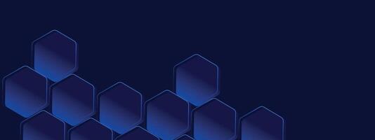 vibrant blue honeycomb pattern with abstract geometric shapes, digital art vector