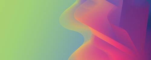 soft gradient from pink to green with flowing smooth abstract shapes, digital art vector