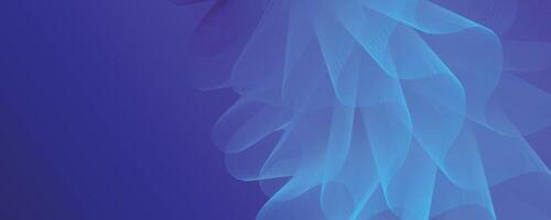 smooth blue gradient flowing abstract design with soft curves, digital art vector