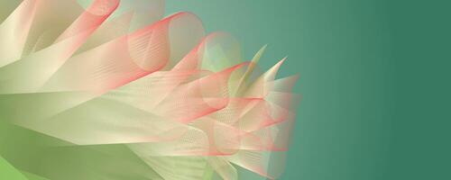 soft green and pink swirls with smooth gradient texture, digital abstract design vector