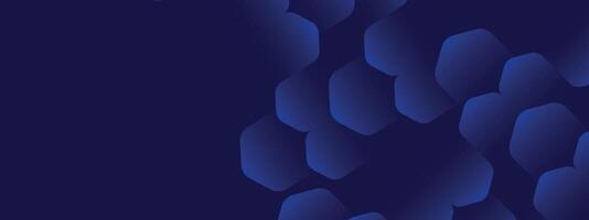 smooth blue abstract design with hexagonal shapes, calming digital art background vector
