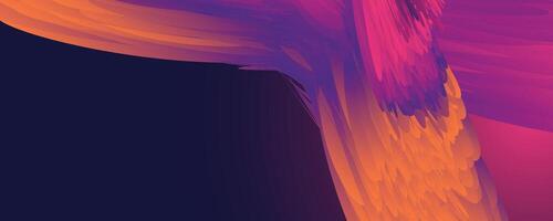 fiery orange and purple flowing abstract gradient with soft digital texture vector