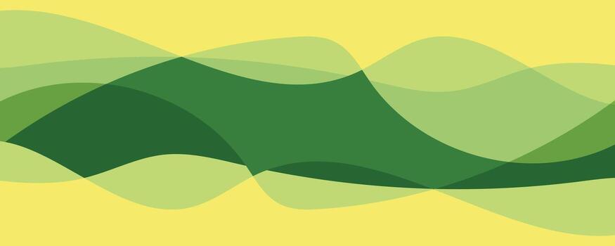 soft green waves with flowing organic shapes, gentle abstract pattern design vector