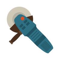 detailed color icon of angle grinder on white background vector