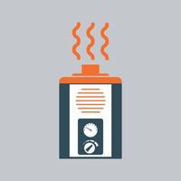 blue water heater icon isolatec on white background vector