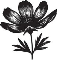 Floral Silhouette Art for Creative Projects vector
