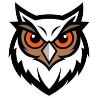 Elegant Owl Majestic Nocturnal Design vector