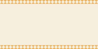 A minimalist geometric ethnic border design,a simple diamond pattern in mustard yellow on beige background ,ideal for invitations,certificates,stationery,posters,templates,banner vector