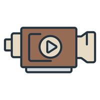 camera film color with background vector