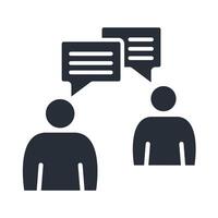 communication icons isolated on White Background. Flat style vector