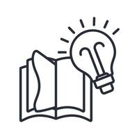 knowledge icons isolated on White vector