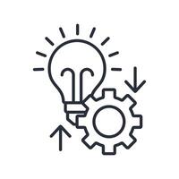 implementation icons isolated on White Background. Flat style design vector
