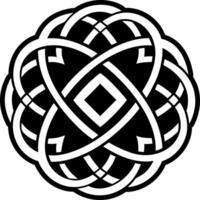 Knot icon in glyph style vector