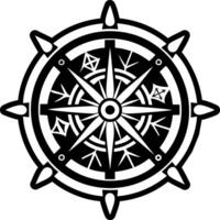 A filled style icon of year pagan symbol vector